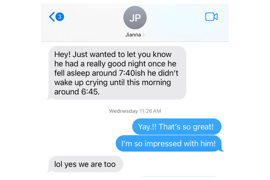 Customer testimonial screenshot